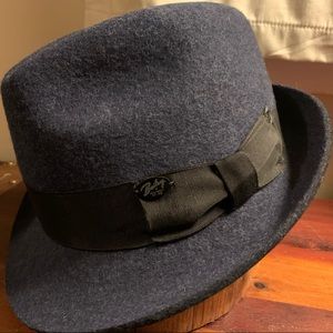 Bailey of Hollywood Wool Fedora Dark Blue Large